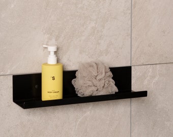 Black shower shelf, Farmhouse bathroom shelf, Floating shelves, White modern shower shelf, Bathroom shelf, Shower shelves, Bath accessories