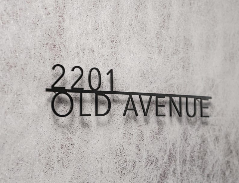 Personalized House Name Sign, Metal Wall Art, Steel Words,housewarming ...