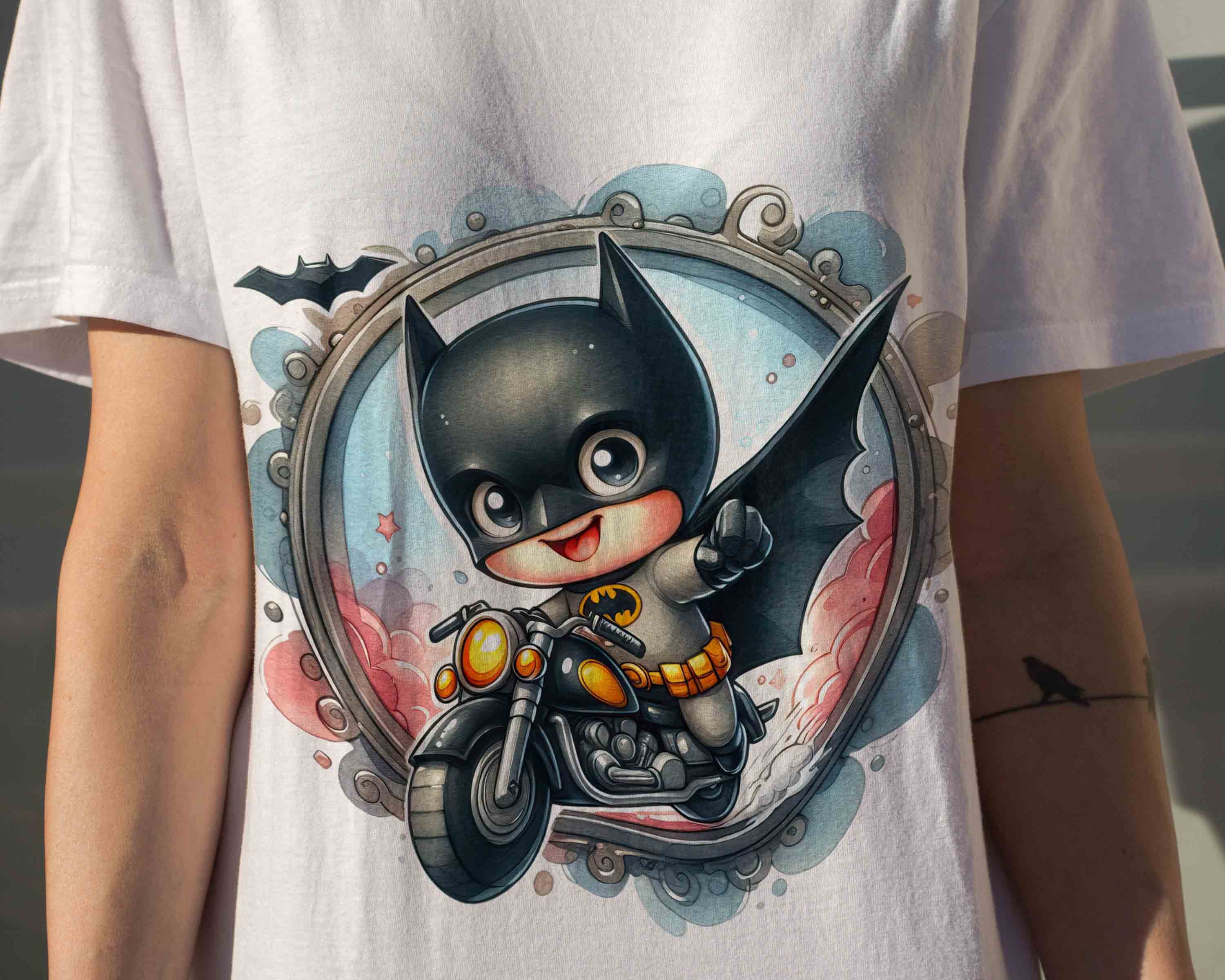 Baby Batman Print Kids Super Comfortable T-shirt Set