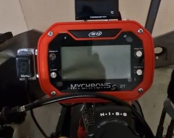 Mychron 5 laptimer motorcycle support and protector