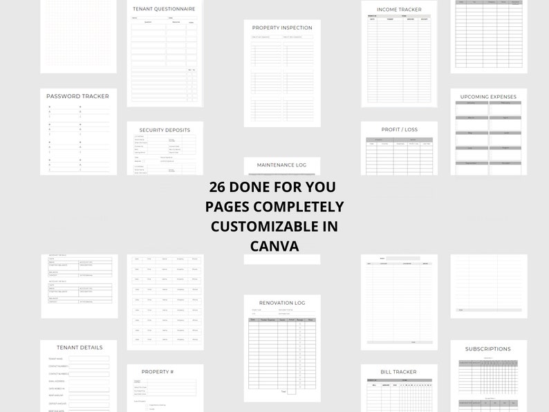 Ultimate Rental Property Planner | Track Income and Expenses, Manage