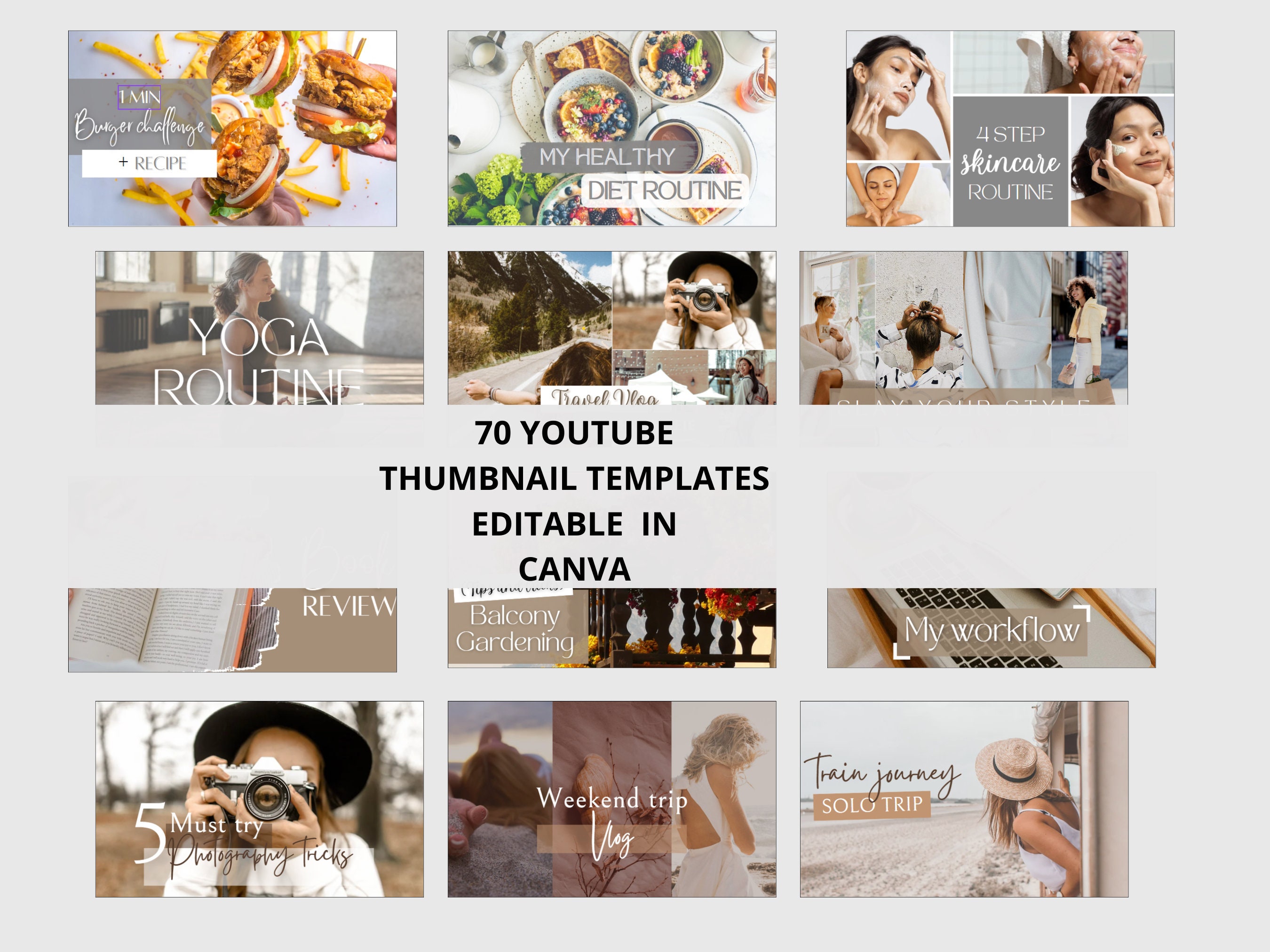 70 Youtube Thumbnail Templates Personalized Youtube Thumbnail Templates ...