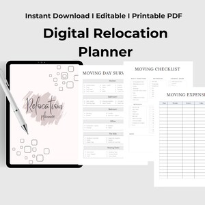 Relocation Planner Printable and Editable Canva Templates Moving ...