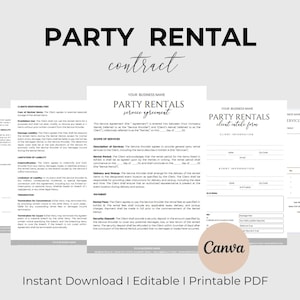 パーティーレンタル契約 イベントレンタル契約 椅子レンタル契約 テントレンタル契約 パーティーレンタル免責事項 バーレンタル契約 CANVA