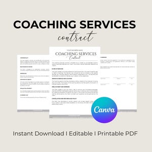 Life Coach Intake Form and Contract  Life Coaching Intake Form  Client Intake Forms  Coaching Business Forms Life Coach Contract PDF