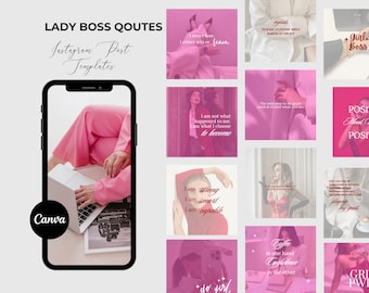 Instagram Quote Template Canva  Social Media Quotes  Instagram Motivational Post Templates  Inspirational Minimalist Story Quote Pack