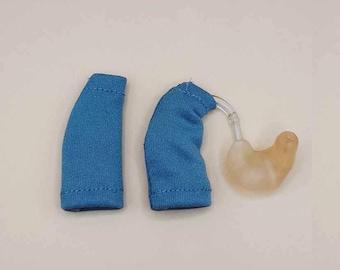 Gray hearing aid sleeve cover water repellent