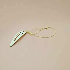 Corde de sécurité jaune avec pince à cheveux pour baha, osia, kanso, adhear, ponto (courte) cordelette solide