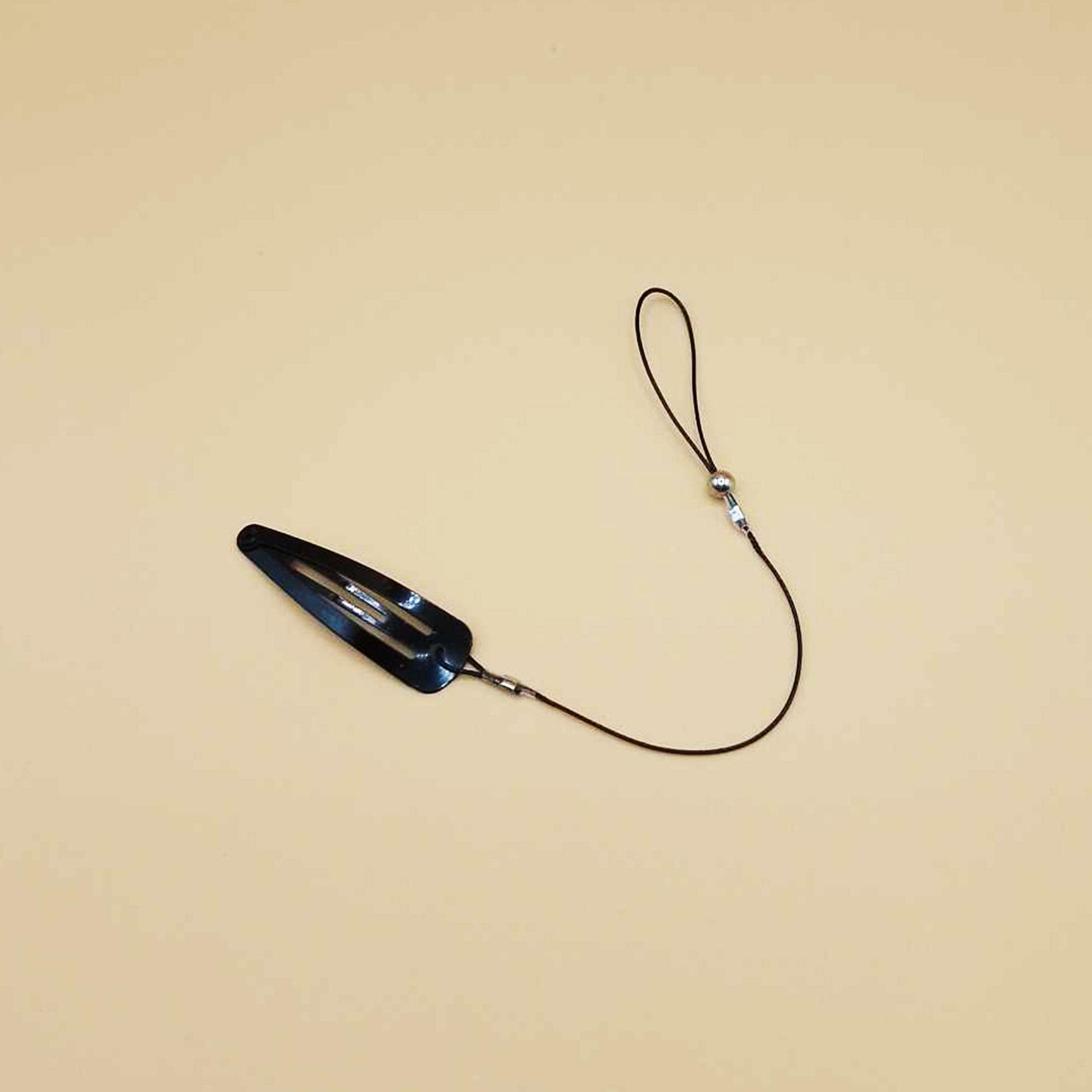 Retaining safety line with hair clip for baha, osia, kanso, adhear, ponto (Short) strong cord