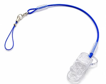 Blue Single invisible retention clip hearing aid and cochlear implant baha, kanso 1, osia, ponto, rondo