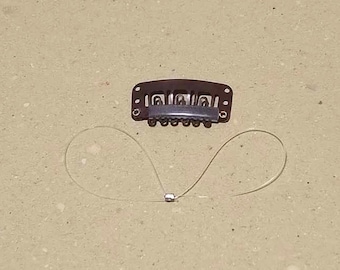 Retaining safety line hair clip kanso baha osia adhear - dark brown clip
