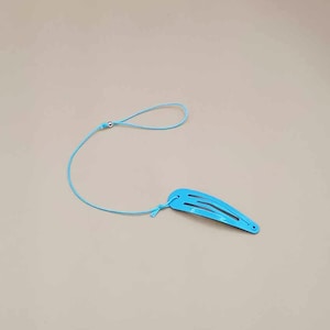 Corde de sécurité bleue avec pince à cheveux pour baha, osia, kanso, adhear, ponto (courte) cordelette solide