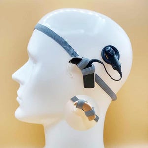 Gray | non-grip Headband for Hearing Aids or cochlear implant