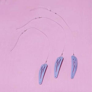 3 lignes de rétention de sécurité pinces à cheveux violet pour implant cochléaire Baha osia kanso adhear ponto