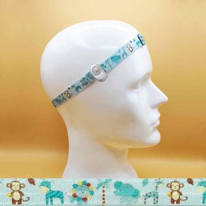 Blue Animals Print | Baha headband unilateral Baha Ponto Adhear