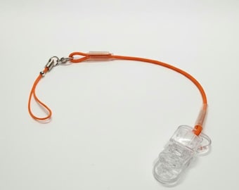 Orange Single invisible retention clip hearing aid and cochlear implant baha, kanso 1, osia, ponto, rondo