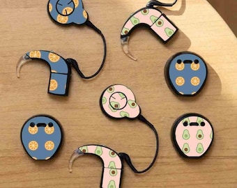 オレンジ＆アボカド人工内耳ステッカースキン medel cochlear