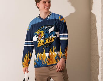 Coventry Blaze EIHL Team, Fan Made, Ice Hockey Jersey, Unisex
