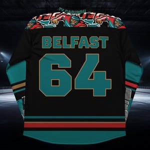 Belfast Giants EIHL Team, Fan Made, Ice Hockey Jersey, Unisex