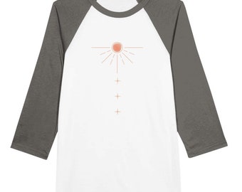 Sunbeam Stardust Unisex 3/4 sleeve Raglan T-shirt