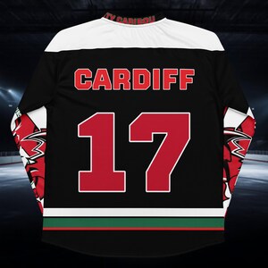 CARDIFF DEVILS EIHL Team, Fan Made, Ice Hockey Jersey, Unisex