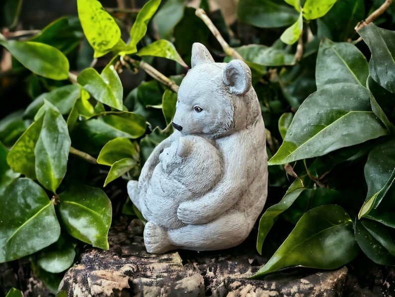 MelodyStoneDecor Concrete Panda Statue - Thumbnail 2