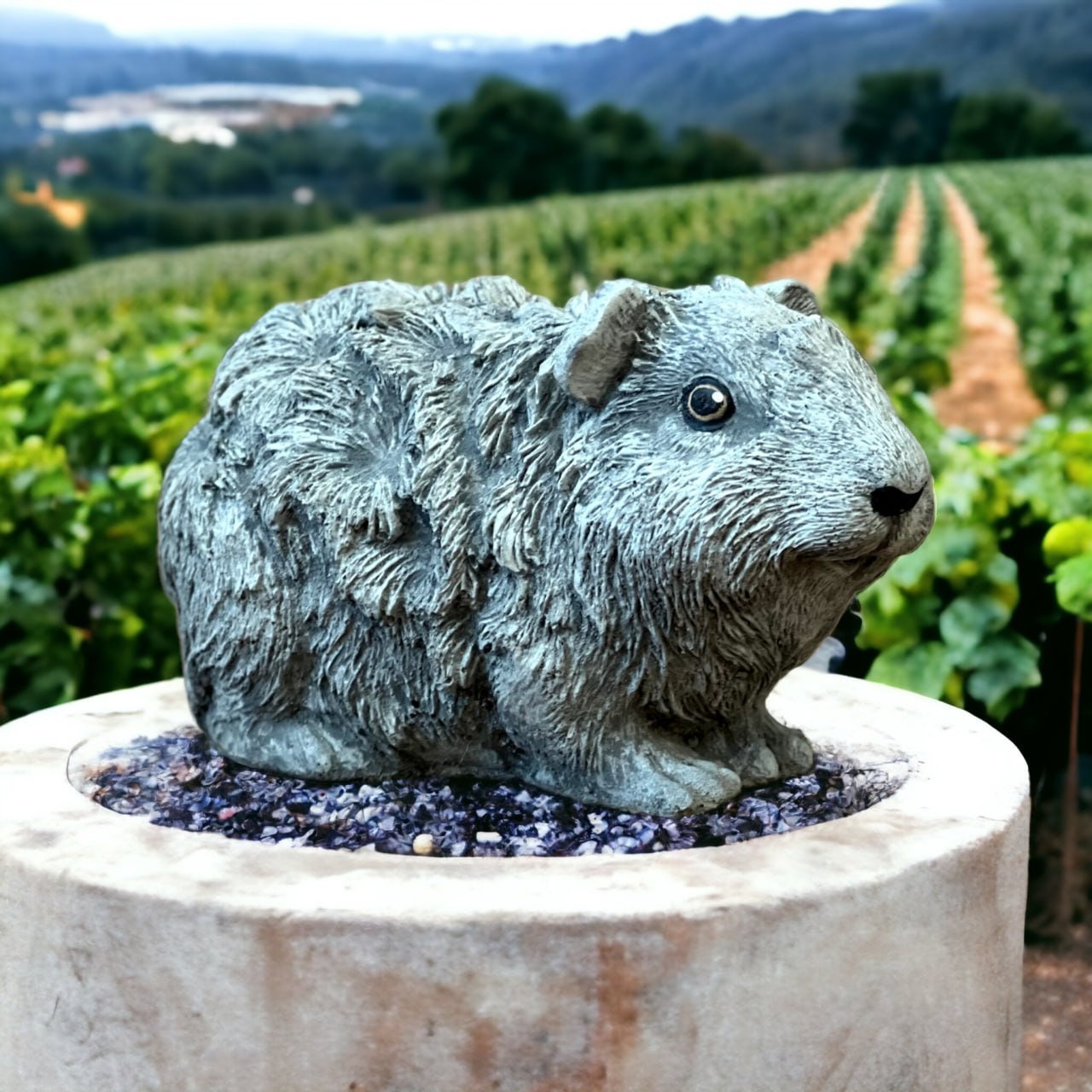 Radchester Guinea Pig Concrete Garden Ornament - Pet Memorial Figure Small/Large