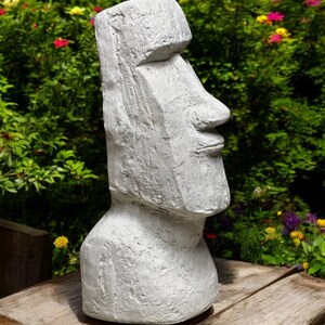 Concrete Easter Island Head Statue Massive Moai Garden Decoration Big ...