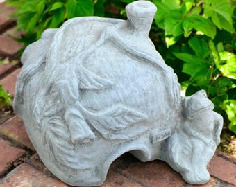 Concrete Sitting Frog Outdoor Animal Sculpture Frog House Figurine Yard Animal Ornament Toad Decor Small Frog Statue Frog And Toad Art