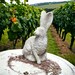 Sitting Bunny Outdoor Sculpture Concrete Rabbit Figure for Indoor ...