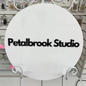 Round Sign, Acrylic Logo Sign, Frosted Acrylic Sign, Custom Business Sign, Personalized Sign, Custom Sign, Company Commercial Sign, image 8