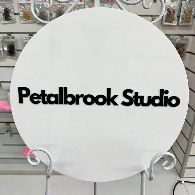 Round Sign, Acrylic Logo Sign, Frosted Acrylic Sign, Custom Business Sign, Personalized Sign, Custom Sign, Company Commercial Sign, image 8