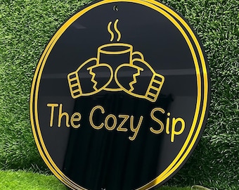 Custom Business Logo Sign, Acrylic Business Sign, acrylic Logo Sign, Business Signage, Acrylic Bar Sign