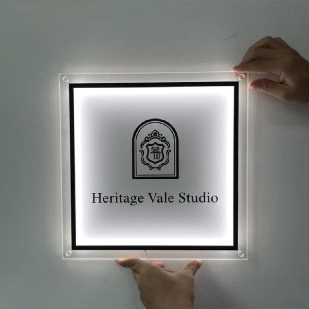 Custom Backlit Sign | Acrylic Logo Sign | 3D and UV Printed Illuminated ...