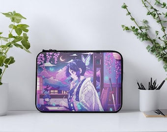 Butterfly Lofi Padded Laptop Sleeve | Tablet iPad Macbook Windows Notebook Protective Case, Suitable for Work or University College Students