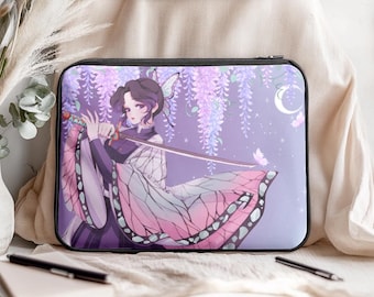 Insect Pillar Purple Padded Laptop Sleeve | For Tablet iPad Macbook Wiindows Notebook Protective Case
