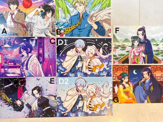 Anime A5 Art Prints | Semi Gloss Matte Paper 5.8 x 8.3 inches