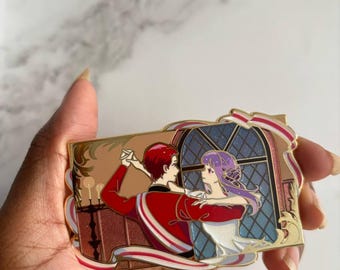 Mage & Warrior Dance Enamel Pin, Anime Fan Merch Limited Edition Lapel Pin For Collections, Display, Jackets, Ita Bags, Embroidery Hoops
