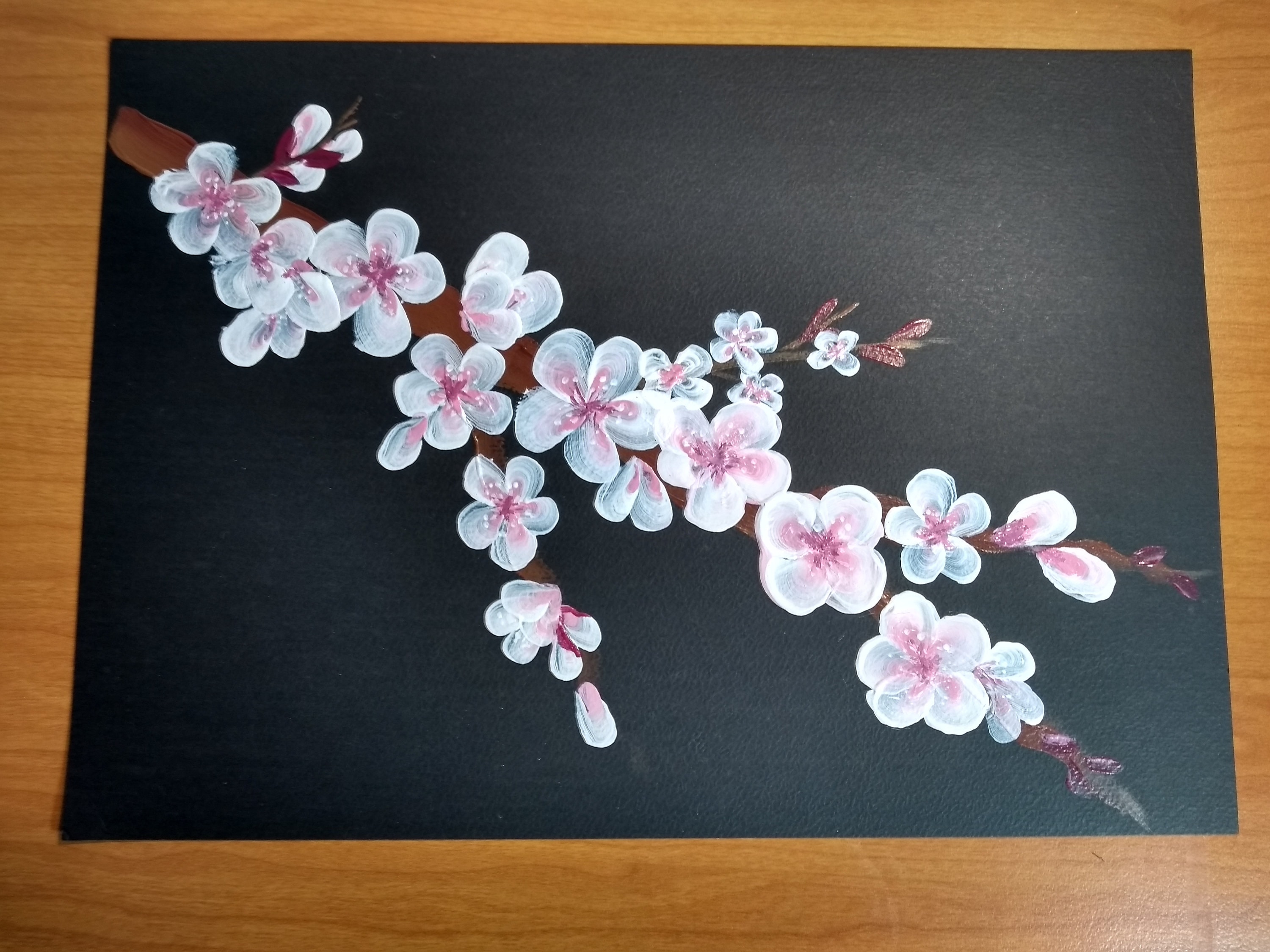 Cherry Blossom Painting Sakura Wall Art Japan - Etsy