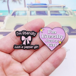 Personality Girl Enamel Pin | Cute Badge Pin | Lapel Pin | Collar Pin | Best Friend Gift | Birthday Gift for Her/Him
