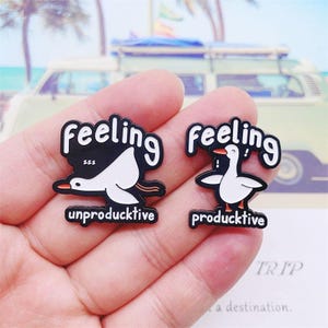 Funny Goose Enamel Pin | Cute Badge Pin | Lapel Pin | Collar Pin | Best Friend Gift | Birthday Gift for Her/Him