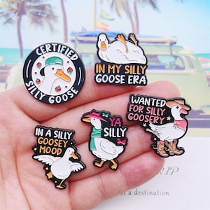 Funny Goose Enamel Pin | Cute Badge Pin | Lapel Pin | Collar Pin | Best Friend Gift | Birthday Gift for Her/Him
