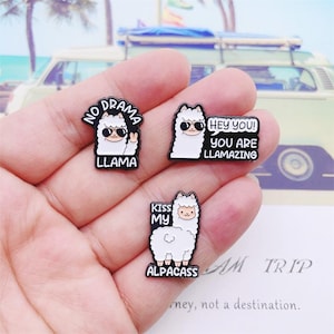 Funny Alpaca Enamel Pin | Cute Badge Pin | Lapel Pin | Collar Pin | Best Friend Gift | Birthday Gift for Her/Him