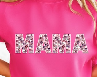 Mama Rhinestone PNG | Bling Shirt Design (Digital Download)