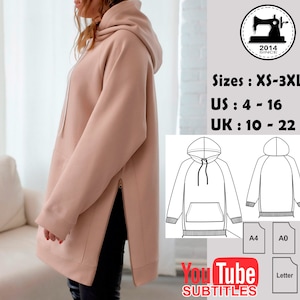 Oversized Hoodie Pattern PDF