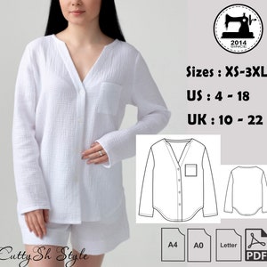 Blouse for Women Pdf Pattern