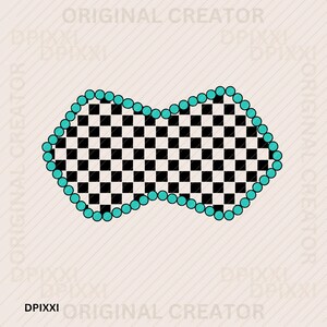 BEWERKBARE Checker Shape png, svg * grenslijst clipart digitale download | Western design, sublimatieontwerp, digitale download, cowgirl, png