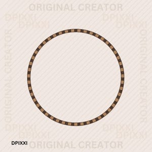 Checker Circle Frame png * Border Frame Shape Clipart Digital Download | Western Design, Sublimation Design, Digital Download
