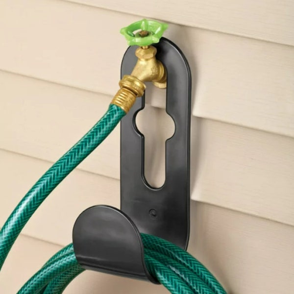 Hanging Wall Hose Holder, Garden Hose Holder, Handcrafted Steel Hose Holder –Stylish Garden Organization Solution for Elegant Outdoor Spaces