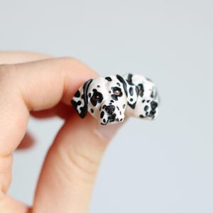 Dalmatian dog polymer clay handmade stud earrings, fimo dog earrings, Mother’s Day gift, gift for women